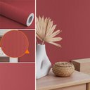 Ver imagem 4 de Papel de Parede Adesivo Vinilico Premium Touch Textura Linhas Vermelho Cereja 500x60cm