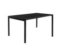 Ver imagem 1 de Mesa Atenas 1,60 x 0,90 Vidro Metalizado – Preto Fosco Vidro Marmori Preto 4 mm