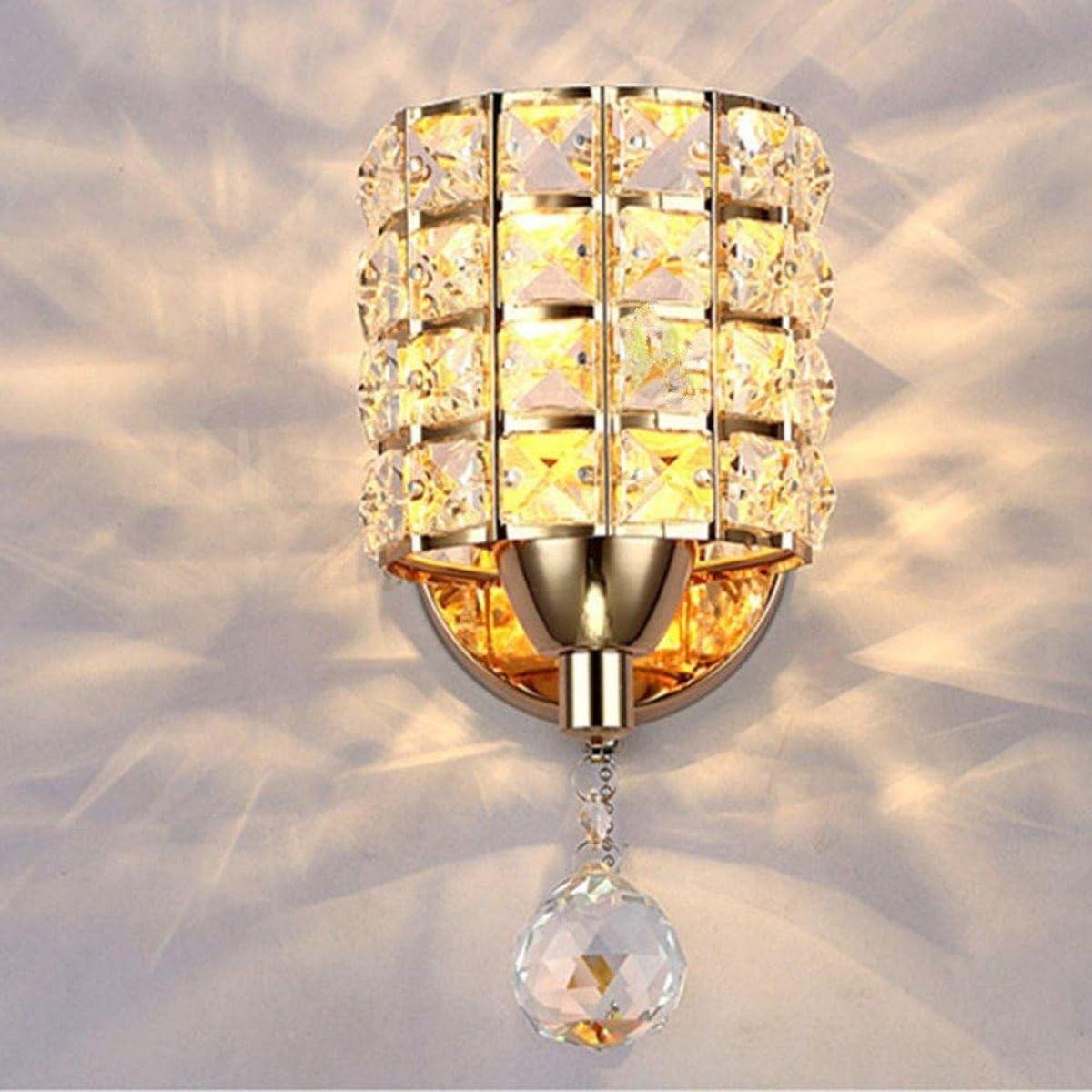 Arandela Luminária Parede Decorativo Cristal Moderna Luxuosa - 5