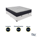 Ver imagem 3 de Cama Box Baú Viúvo Branco e Colchão Airtech 150 D45 Ortobom