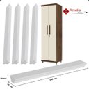 Ver imagem 4 de Kit 4 Puxador Armario Multiuso Combate:branco