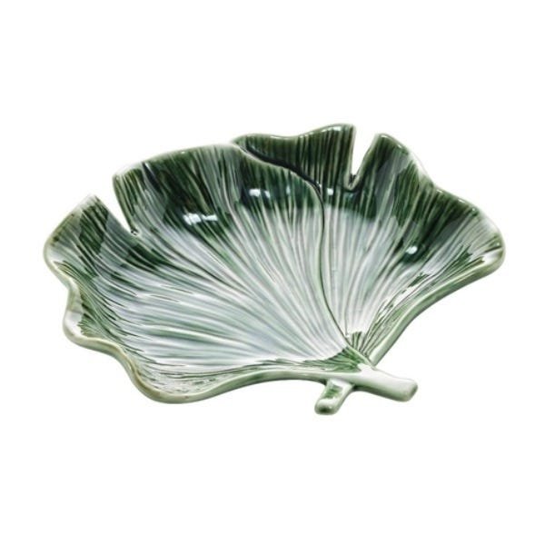 Folha Decorativa Porcelana Leaf Verde 22X19X6CM Royal 61331