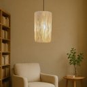 Ver imagem 2 de Luminária Milão de Teto Pendente em Corda Sisal Natural Palha