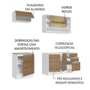 Ver imagem 5 de Armário de Cozinha Compacta 180cm Branco Rustic Glamy Madesa 08