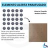 Elemento Tátil Alerta Pvc Parafusado Cinza - 5