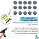 Ver imagem 4 de Elemento Tátil Alerta Pvc Parafusado Cinza