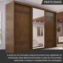 Ver mais imagens de Guarda Roupa Casal 3 Portas de Correr 6 Gavetas com Espelho 103 Palissy