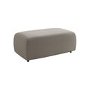 Ver imagem 4 de Sofá Meca Fixo Rta 4 Lugares Linho Cru 220cm com Puff de 98cm - Cor: Marrom