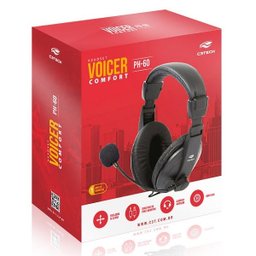 Fone com Microfone Voicer Comfort Ph-60Bk C3 Tech - 2