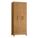 Ver imagem 7 de Guarda Roupa Solteiro 3 Portas 1 Gaveta Lyon - Freijó