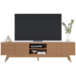 Bancada Rack Tv 75 Pol 218 Cm Fortaleza Freijo Clb - 1