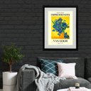 Ver imagem 2 de Quadro Van Gogh Flores Azuis - 60x48cm:madeira Branca