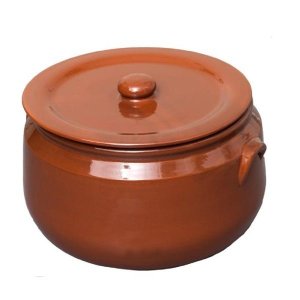 Caçarola Panela com Tampa de Barro Ceramica Vermelha Motta Tipo Capixaba 8 Litros