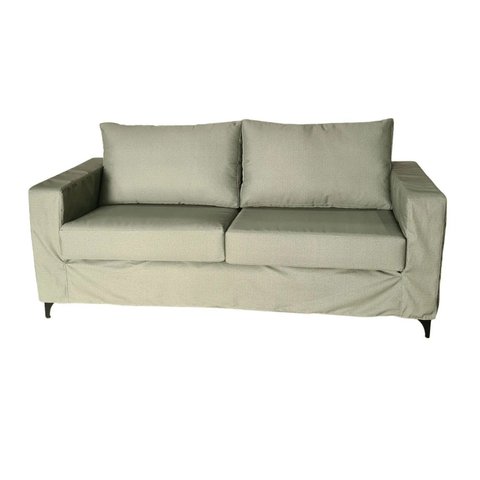 Sofá de Capa | Pés Aço Carbono | Tecido Acquablock | 180cm | Oliva