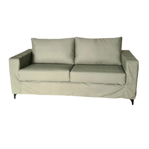 Sofá de Capa | Pés Aço Carbono | Tecido Acquablock | 180cm | Oliva