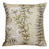 Capa De Almofada Suprema Flores E Folhas Verde 44x44cm - 1