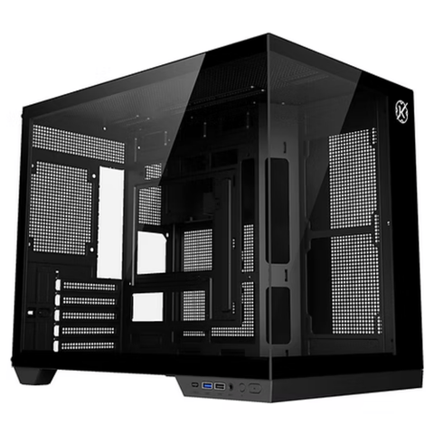 Gabinete Gamer Kalkan Saga Vidro Temperado Aquario Cor Preto