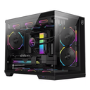 Ver imagem 2 de Gabinete Gamer Kalkan Saga Vidro Temperado Aquario Cor Preto