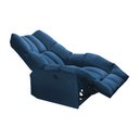 Ver imagem 4 de Poltrona do Papai Reclinável Elétrica Rayka Veludo Azul Marinho Base em Ferro