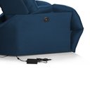 Ver imagem 5 de Poltrona do Papai Reclinável Elétrica Rayka Veludo Azul Marinho Base em Ferro