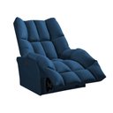 Ver imagem 3 de Poltrona do Papai Reclinável Elétrica Rayka Veludo Azul Marinho Base em Ferro