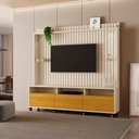 Ver imagem 6 de Painel para TV de até 60" Ripado Austin Off White/Naturale