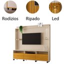 Ver imagem 2 de Painel para TV de até 60" Ripado Austin Off White/Naturale