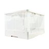 Caixa organizadora dobrável tampa 50 litros transparente - 4