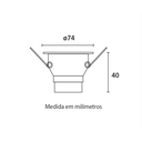 Ver imagem 2 de Spot Led Recuado Embutir Quadrado 3w 6500k Bivolt Preto
