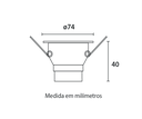 Ver imagem 2 de Spot Led Recuado Embutir Quadrado 3w 6500k Bivolt Preto
