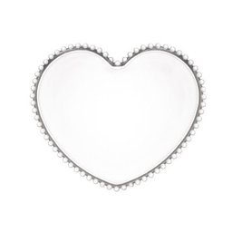 Conjunto de Pratos Cristal Coração Pearl 18x15x2cm Wolff 28371 - 2