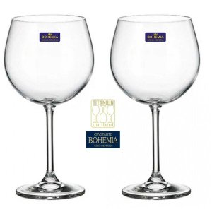 Jogo de Taça de Gin em Cristal com 4 Unidades Bohemia 600ml