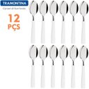 Ver imagem 1 de Conjunto 12 Colheres Mesa New Kolor Branco Talheres Tramontina em Aço Inox - 23163/080