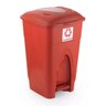 Lixeira Cesto Pedal 30l Coleta Seletiva Reciclagem Vermelho - 1