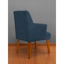 Ver imagem 4 de Kit 6 Cadeiras de Jantar Bela com Braço Suede Azul Marinho Suede Azul-marinho