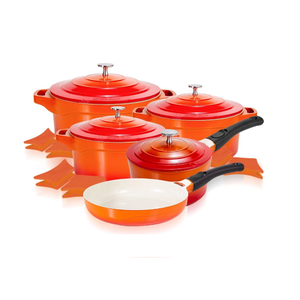 Jogos de Panelas Premier Orange 5 Peças Le Cook