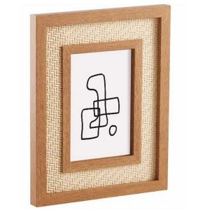 PORTA-RETRATO 10X15 em MDF com Rattan MART 13295