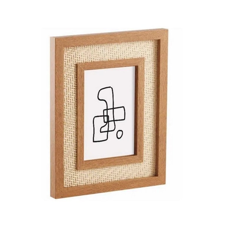 PORTA-RETRATO 10X15 em MDF com Rattan MART 13295