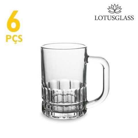 6 Canecas Chopp Veneza Cerveja Vidro Lotusglass 300ml