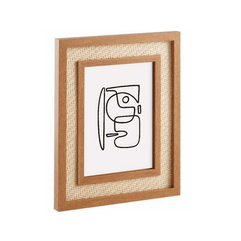 PORTA-RETRATO 15X20 em MDF com Rattan MART 13296