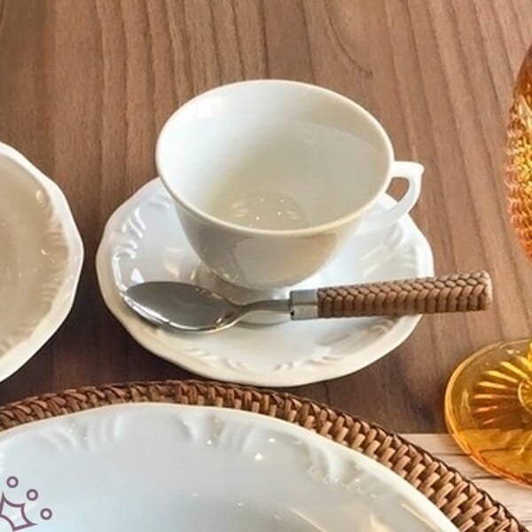 Jogo 6 Xícaras de Chá com Pires Porcelana Schmidt Pomerode - 3