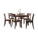 Ver imagem 4 de Mesa de Jantar 160cm 8979wn com 6 Cadeiras 8981wn Rubi Madeira Maciça Café Linho Arizona Finestra