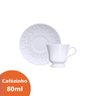 Jogo 6 Xícaras Café com Pires Porcelana Relevo Tassel Germer - 3