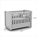 Ver imagem 7 de Berço Tutto Laqueado 2 em 1 100% Mdf 61738 Freijó Matic Moveis