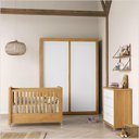 Ver imagem 2 de Berço Tutto Laqueado 2 em 1 100% Mdf 61738 Freijó Matic Moveis