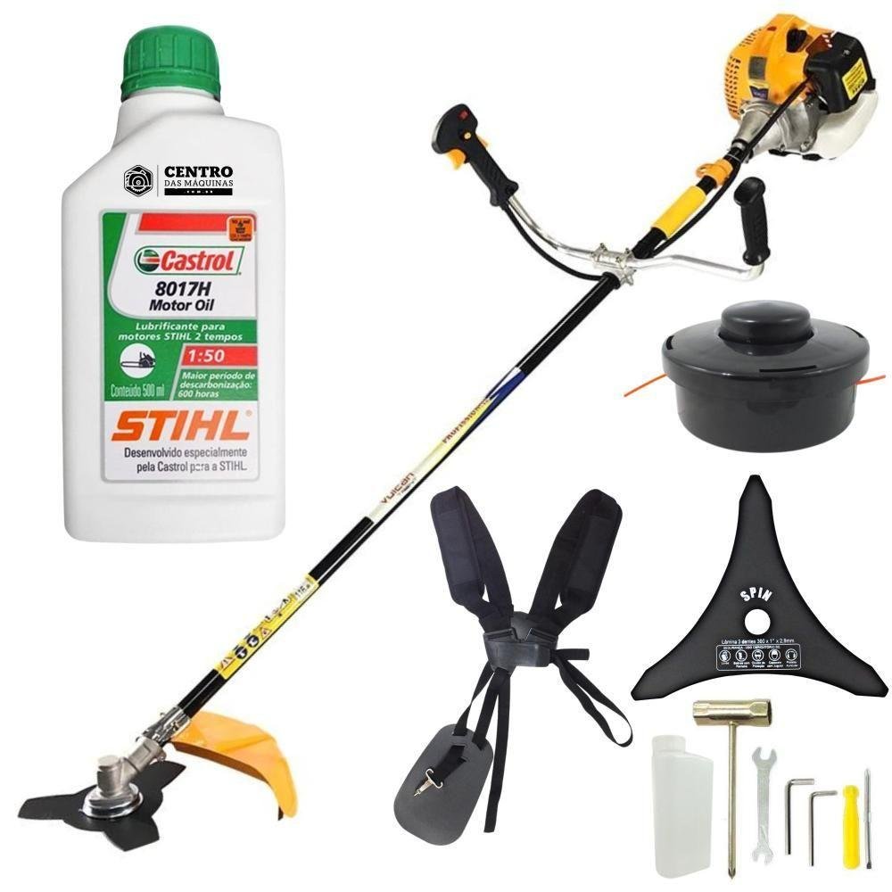 Roçadeira Potente Vr520h Vulcan + Óleo Stihl 500ml 2 Tempos ...