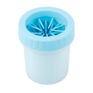 Copo Limpador Limpa Patas Patinhas De Cachorro Cão Azul