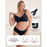 Momcozy Sutiã de Amamentação sem Costura Yn21 Preto Confortável - 4