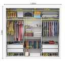 Ver imagem 4 de Guarda Roupa Casal Isabela Master com Espelho 3 Portas de Correr 4 Gavetas Carioca Moveis