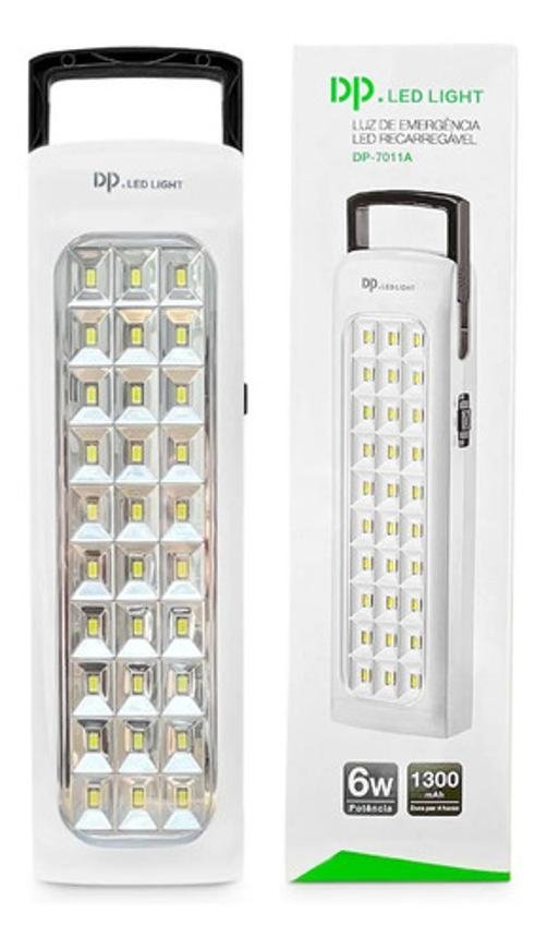 Luminária Emergência Recarregável Dp-7011a 30 Leds Bivolt - 1